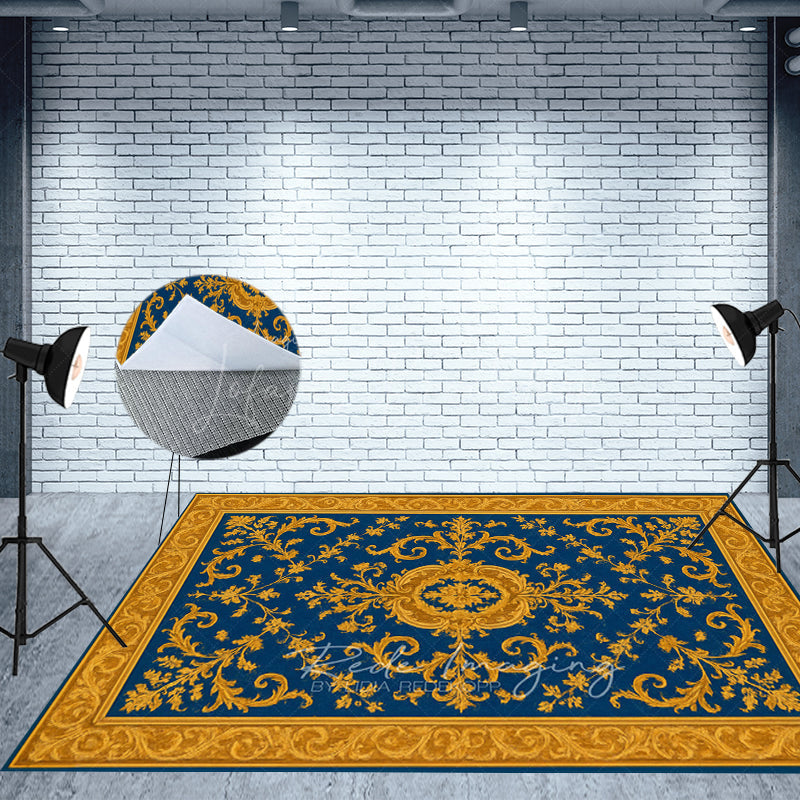 Lofaris Baroque Patterns Fabric Floor Backdrop For Photo