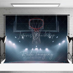 Lofaris Basketball Hoop Arena Sports Photography Backdrop Night Stadium Light Slam Dunk Game Background