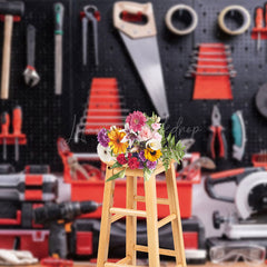 Lofaris Black And Red Series Tool Wall Panels Photo Backdrop