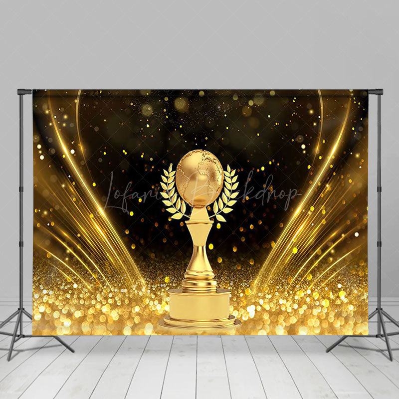 Lofaris Black Golden Globe Awards Glitter Party Backdrop