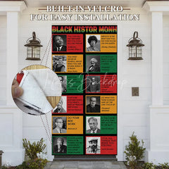 Lofaris Black History Month Door Cover Famous Quotes Civil Rights Leader Party Decoration African American Hero Portrait Banner