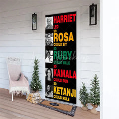 Lofaris Black History Month Door Cover Inspirational Women Civil Rights Leader Party Decoration Harriet Rosa Ruby Kamala Ketanji Banner