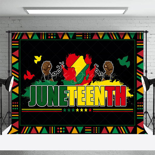 Lofaris Black Juneteenth Independence Day Photo Backdrop
