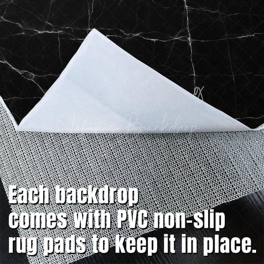 Lofaris Black Marble White Line Photo Fabric Floor Backdrop