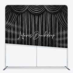 Lofaris Black Velvet Curtain Square Double-Sided Backdrop Elegant Theatrical Drapes for Photography and Events
