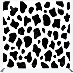 Lofaris Black White Cow Pattern Birthday Pillow Case Backdrop