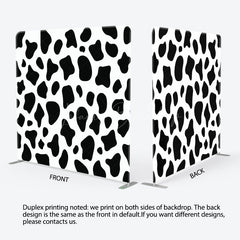 Lofaris Black White Cow Pattern Birthday Pillow Case Backdrop