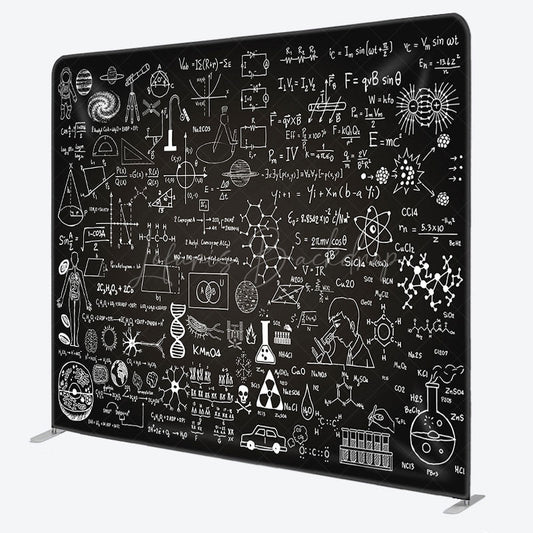 Lofaris Blackboard Chemical Formula Pillow Case Backdrop