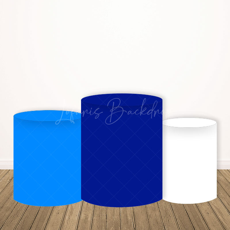 Lofaris Blue Evil Eye Nazar Round Backdrop Kit Greek Turkish Amulet with Mandala Good Luck and Protection Party Decor