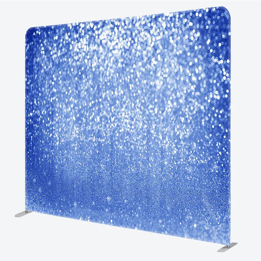 Lofaris Blue Glitter Tension Fabric Backdrop Sparkle Bokeh Photography Background Abstract Shimmer Decoration