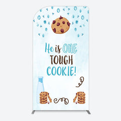 Lofaris Blue He Is One Tough Cookie Birthday Arch Backdrop