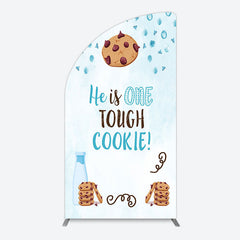 Lofaris Blue He Is One Tough Cookie Birthday Arch Backdrop