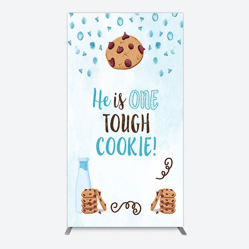 Lofaris Blue He Is One Tough Cookie Birthday Arch Backdrop