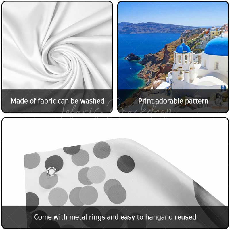 Lofaris Blue Sea Sky Romantic Island City Garage Door Banner