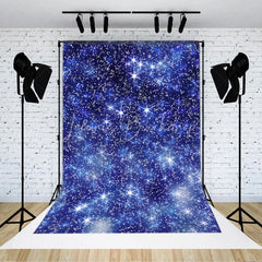 Lofaris Blue Starry Night Sky Bokeh Backdrop Sparkling Dreamy Galaxy Star Photography Background