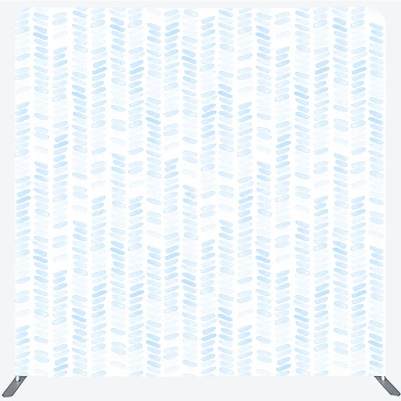 Lofaris Blue Watercolor Pattern Tension Fabric Backdrop Abstract Brush Stroke Decoration Baby Boy Shower Background