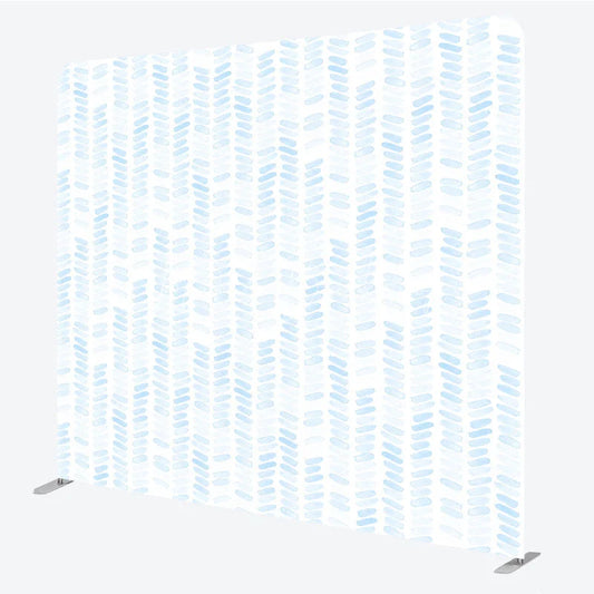 Lofaris Blue Watercolor Pattern Tension Fabric Backdrop Abstract Brush Stroke Decoration Baby Boy Shower Background