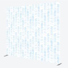 Lofaris Blue Watercolor Pattern Tension Fabric Backdrop Abstract Brush Stroke Decoration Baby Boy Shower Background