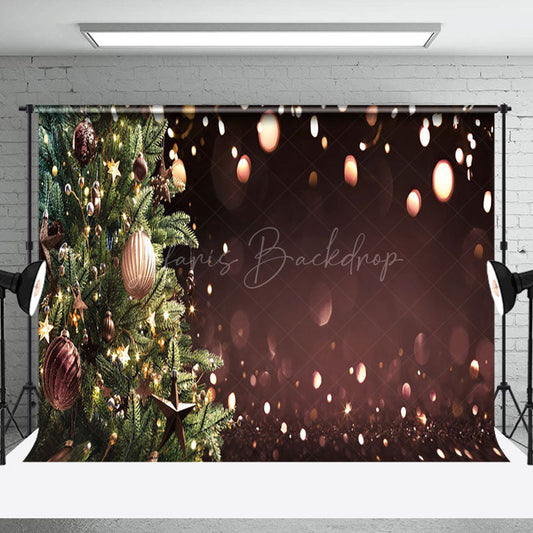 Lofaris Blur Christmas Ornaments Photo Booth Backdrop