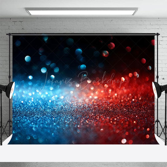 Lofaris Blurred Red Blue Shiny Photography Studio Backdrop