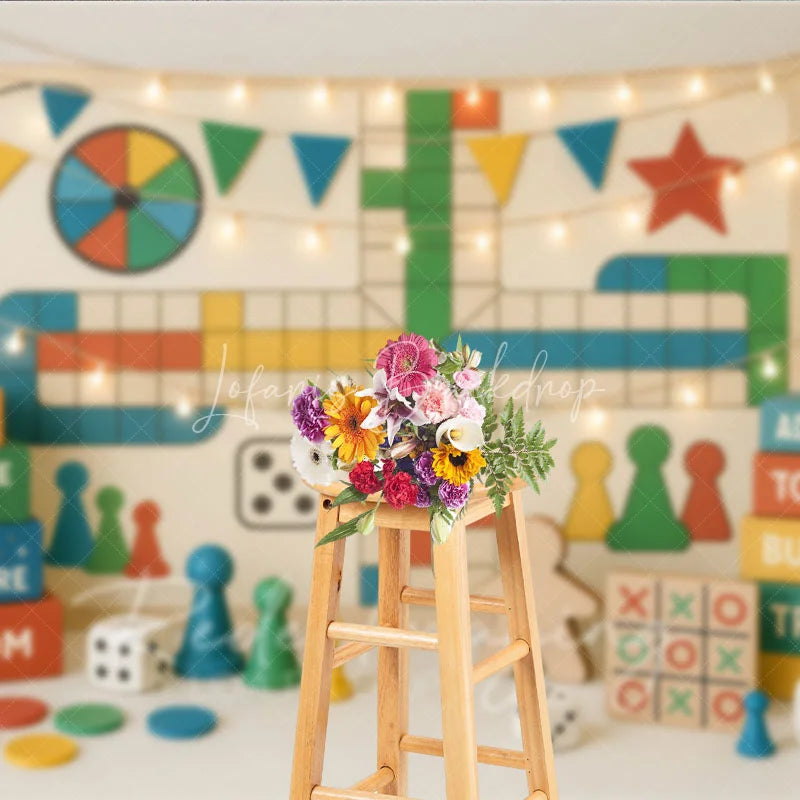 Lofaris Board Game Adventure Photo Backdrop Treasure Hunt and Quest Birthday Photography Background