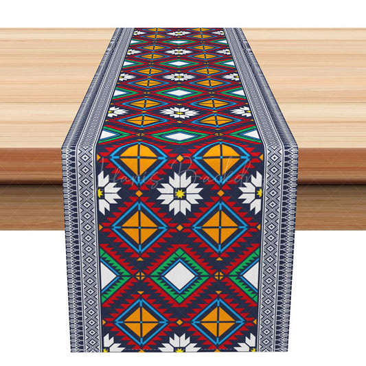 Lofaris Bohemian Mandala Table Runner Intricate Medallion Pattern for Spiritual and Boho Chic Dining Decor