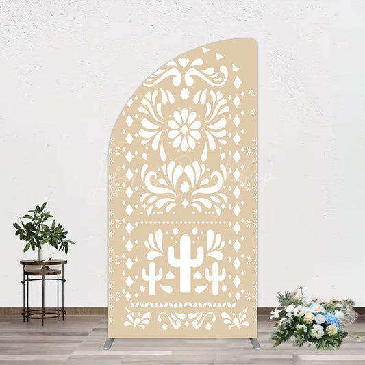 Lofaris Boho Hanukkah Holiday Festival Sweet Half Moon Arch Backdrop