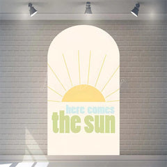 Lofaris Boho Here Comes The Son Baby Shower Arch Backdrop Vibrant Rianbow And Sun Rays Boys Party Photo Prop