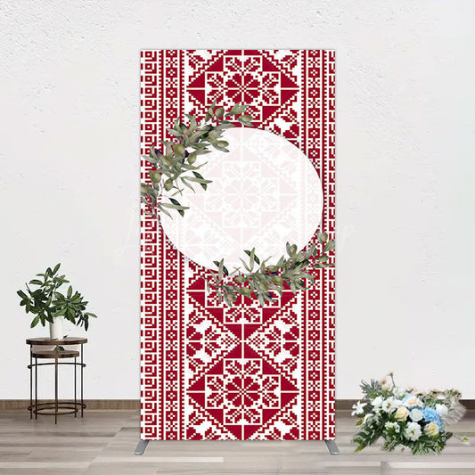 Lofaris Boho Slovakia Pattern Sweet Wedding Rectangle Backdrop