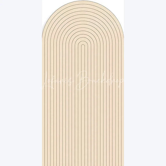 Lofaris Boho Solid Color Wedding Arch Minimalist Backdrop for Baby Shower Ceremony Neutral Tone Photo Background