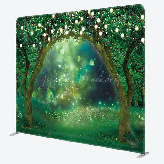 Lofaris Bokeh Light Spring Wonderland Square Tension Backdrop
