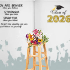 Lofaris Book You Are Braver Stronger Smarter Grad Backdrop