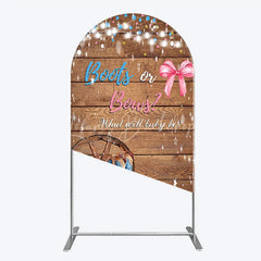 Lofaris Boots or Bows Gender Reveal Arch Backdrop Kit Cowboy Baby Shower Party Decor
