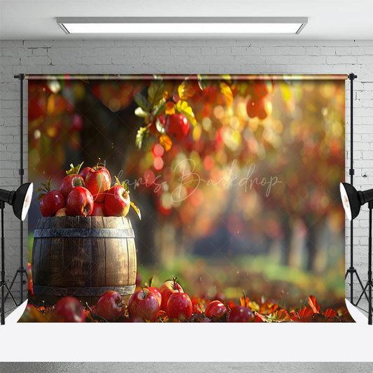 Lofaris Bountiful Apple Orchard Bokeh Photography Backdrop