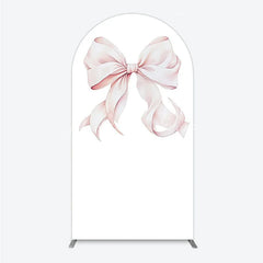 Lofaris Bow Arch Backdrop Cover Elegant Fabric Drape for Party Entrance Decor Decorative Frame Birthday Baby Shower Photo Booth