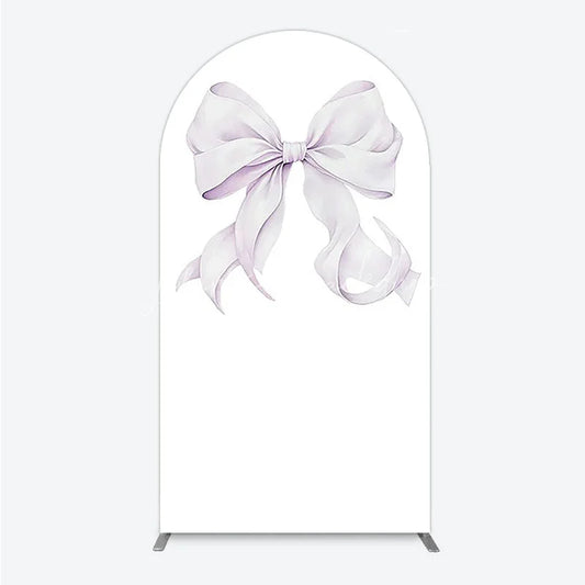 Lofaris Bow Arch Backdrop Cover Elegant Fabric Drape for Party Entrance Decor Decorative Frame Birthday Baby Shower Photo Booth