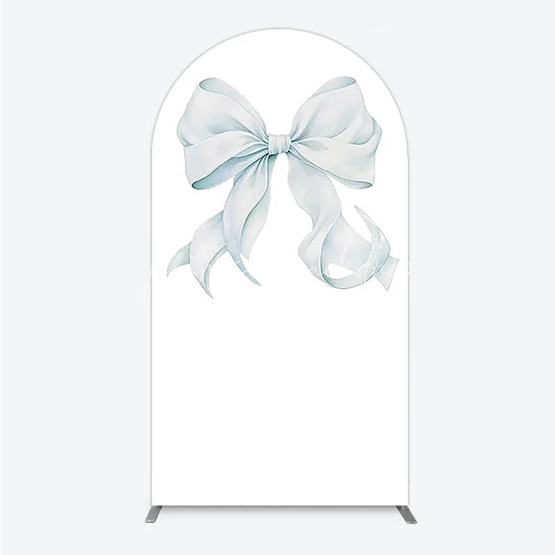 Lofaris Bow Arch Backdrop Cover Elegant Fabric Drape for Party Entrance Decor Decorative Frame Birthday Baby Shower Photo Booth