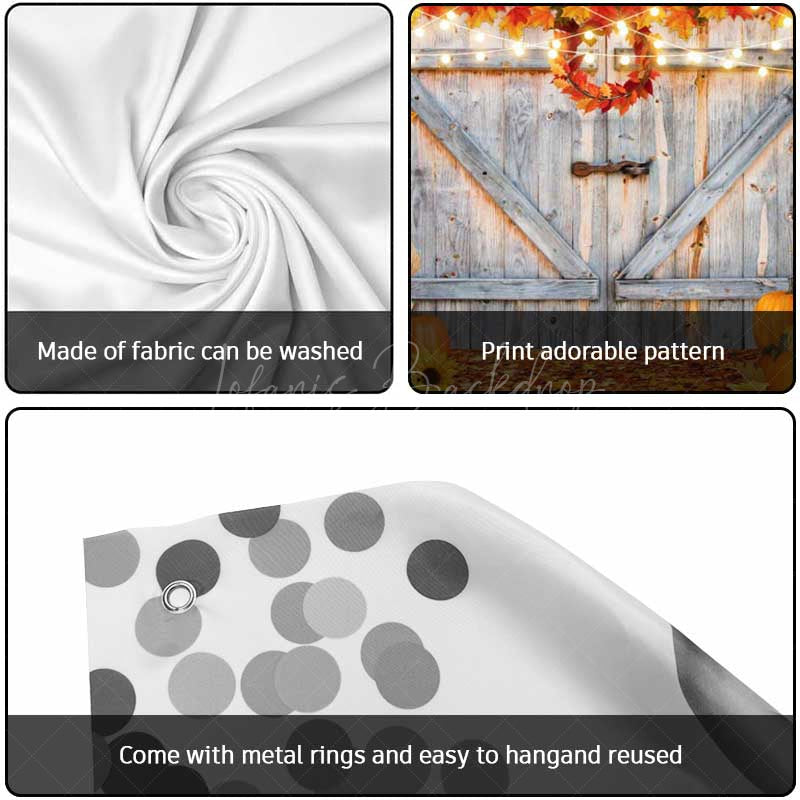 Lofaris Brick Wall Wood Door Pumpkin Maple Garage Banner