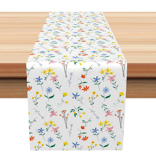Lofaris Bright and Fresh Summer Floral Table Runner Colorful Wildflower Vibe Vibrant Garden Party or Kitchen Decor