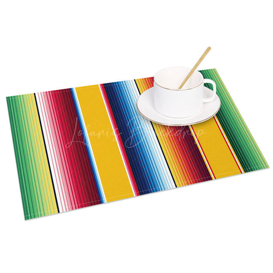 Lofaris Bright Color Mexican Carnival Set of 4 Placemats