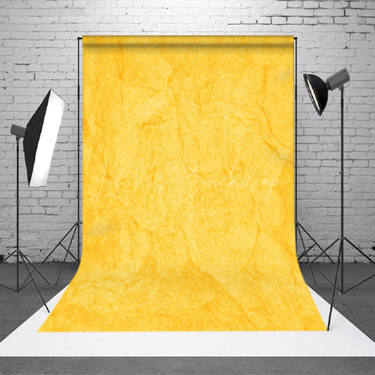 Lofaris Bright Yellow Marble Pattern Photography Backdrop