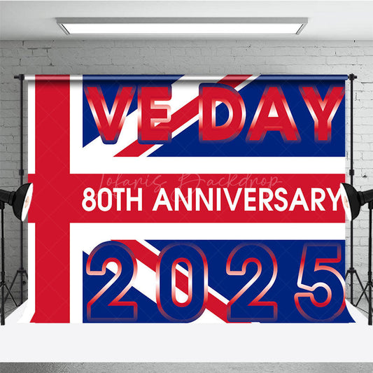 Lofaris British Flag 80th Anniversary 2025 VE Day Backdrop
