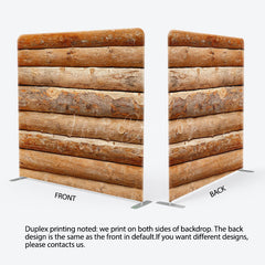 Lofaris Brown Wood Vibe Photography Square Tension Backdrop