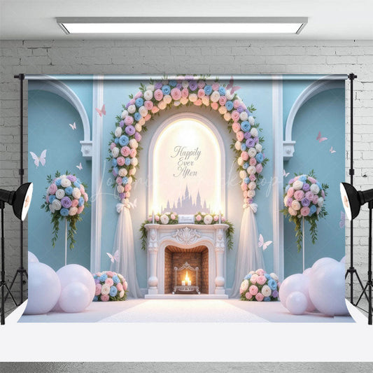 Lofaris Butterfly Floral Arch Sweet Balloon Wedding Backdrop