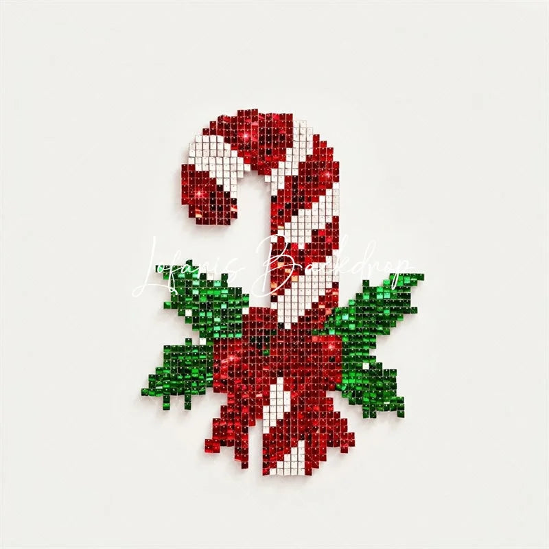 Lofaris Candy Cane Shimmer Wall Backdrop Christmas Holiday Celebration Party Decor