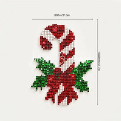 Lofaris Candy Cane Shimmer Wall Backdrop Christmas Holiday Celebration Party Decor