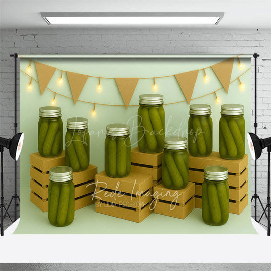 Lofaris Canned Pickles Fresh Photography Cake Smash Backdrop