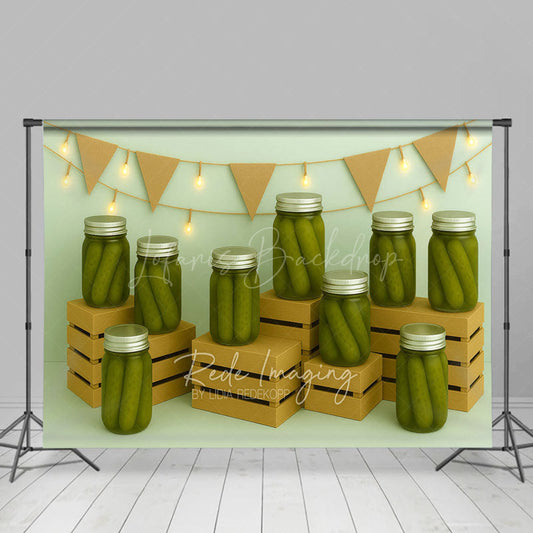 Lofaris Canned Pickles Fresh Photography Cake Smash Backdrop