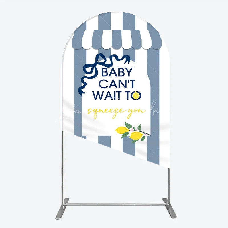 Lofaris Can’t Wait to Squeeze You Arch Backdrop Main Lemon Themed Baby Shower Summer Citrus Party Decor