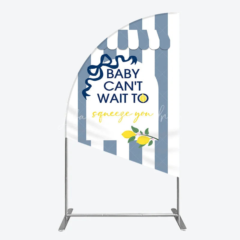 Lofaris Can’t Wait to Squeeze You Half Moon Arch Backdrop Main Lemon Themed Baby Shower Summer Citrus Party Decor